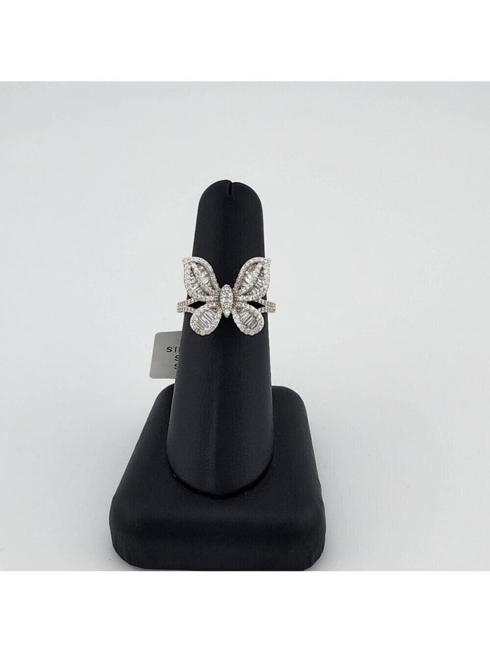 Sterling Silver 925 Butterfly Ring | Dainty CZ Gemstone Ring | New with Tags